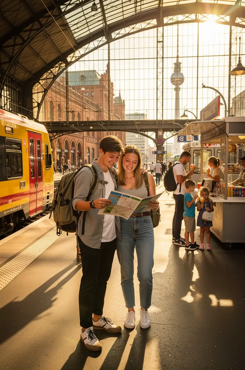 Gruppe von Berufstätigen bei einer geführten halbtägigen Stadttour mit kulturellen Highlights und lokalen Sehenswürdigkeiten.